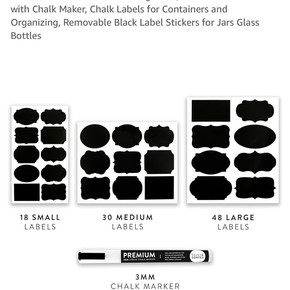 Savvy & Sorted Chalkboard Label Set - Picture 4 of 4
